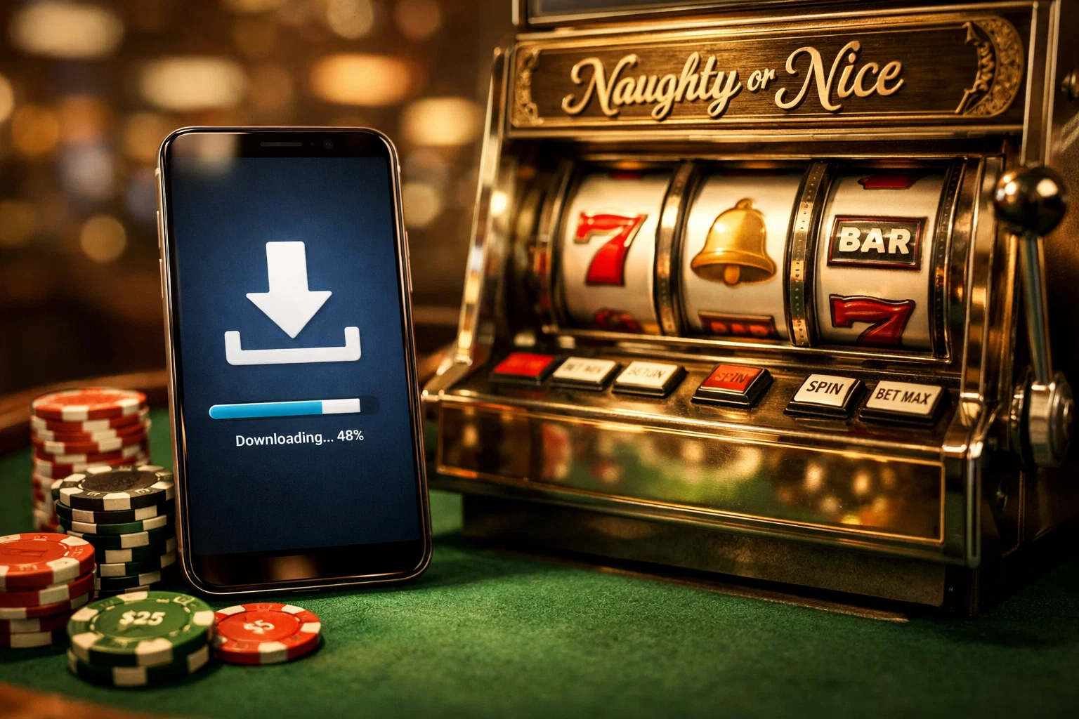 Mobile slot game, Naughty or Nice Spring Break
